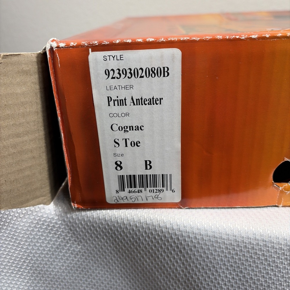 Ferrini Mens Print‎ Cognac Leather Cowboy Boots Style: 9239302080B XCELL - Picture 13 of 15